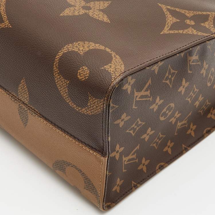 Pre Owned Louis Vuitton Reverse Monogram Canvas Giant Onthego MM Bag
