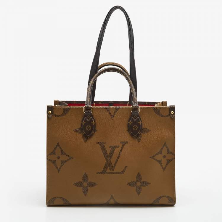 Pre Owned Louis Vuitton Reverse Monogram Canvas Giant Onthego MM Bag