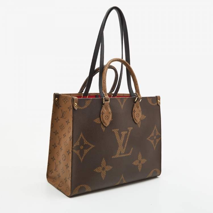 Pre Owned Louis Vuitton Reverse Monogram Canvas Giant Onthego MM Bag