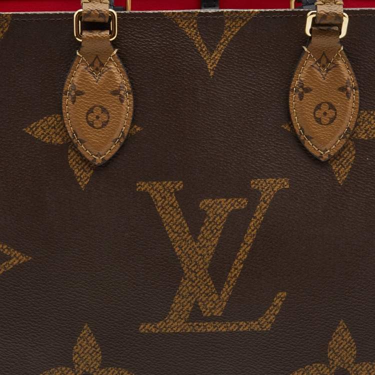 Pre Owned Louis Vuitton Reverse Monogram Canvas Giant Onthego MM Bag