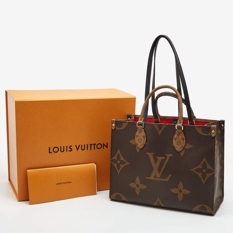 Pre Owned Louis Vuitton Reverse Monogram Canvas Giant Onthego MM Bag