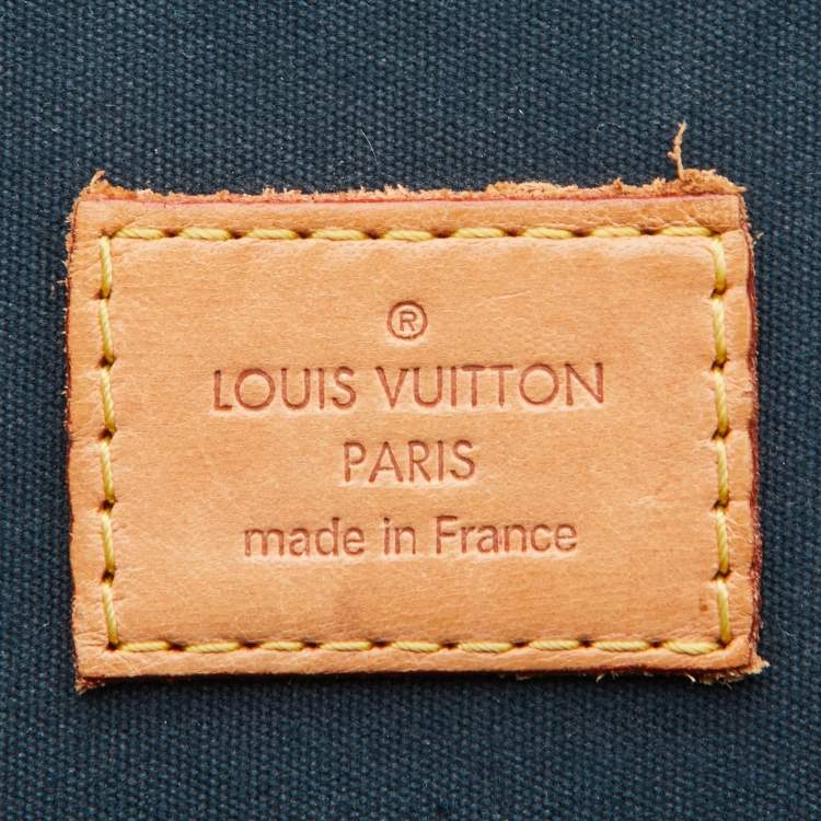 Pre Owned Louis Vuitton Bleu Nuit Monogram Vernis Alma GM Bag