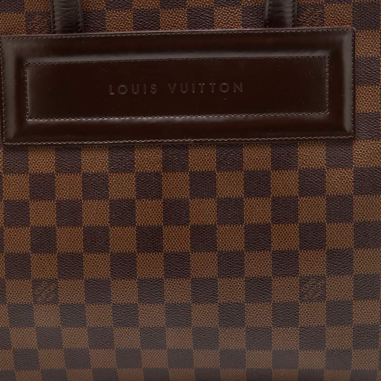 Pre Owned Louis Vuitton Damier Ebene Canvas Parioli PM Bag