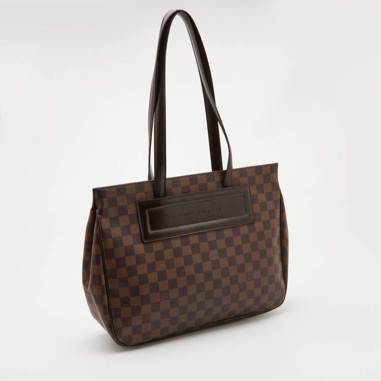 Pre Owned Louis Vuitton Damier Ebene Canvas Parioli PM Bag
