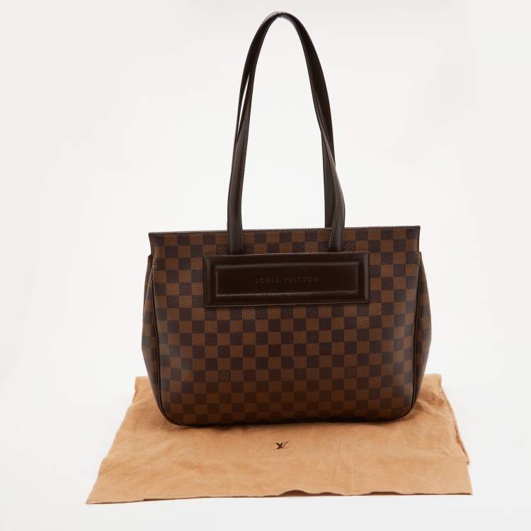 Pre Owned Louis Vuitton Damier Ebene Canvas Parioli PM Bag