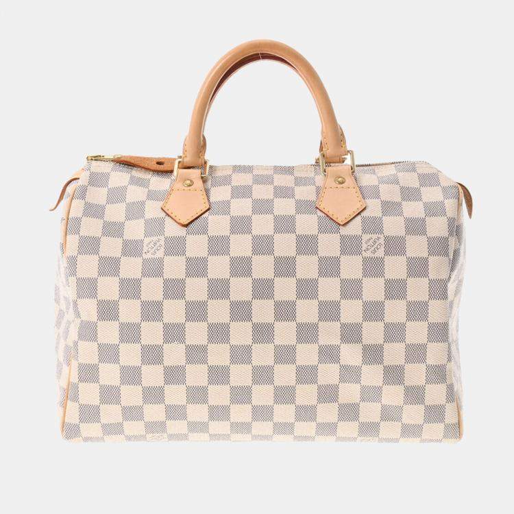 Louis Vuitton White Damier Azur Speedy 30 Handbag Louis Vuitton TLC