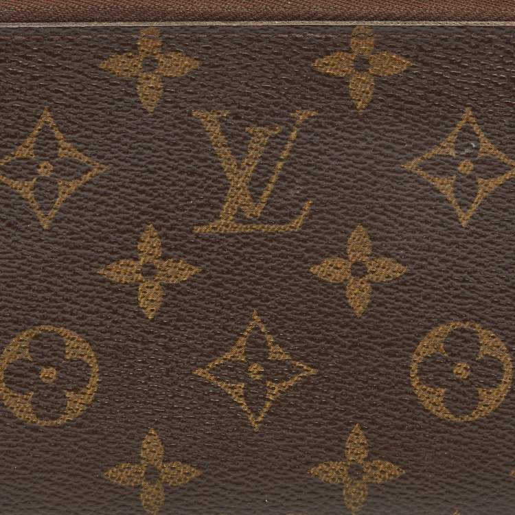 Pre Owned Louis Vuitton Monogram Canvas Zippy Wallet