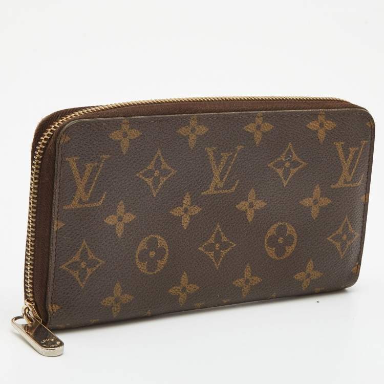 Pre Owned Louis Vuitton Monogram Canvas Zippy Wallet