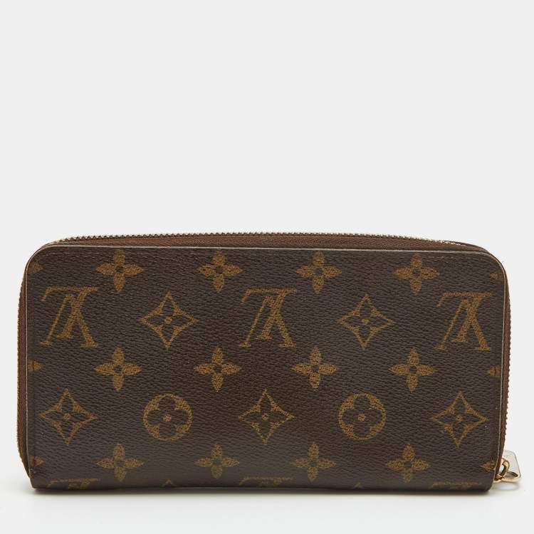 Pre Owned Louis Vuitton Monogram Canvas Zippy Wallet