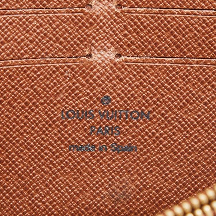 Pre Owned Louis Vuitton Monogram Canvas Zippy Wallet