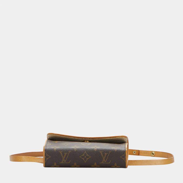 مملوكة مسبقًا Louis Vuitton Brown Monogram Canvas Pochette Florentine Belt Bag