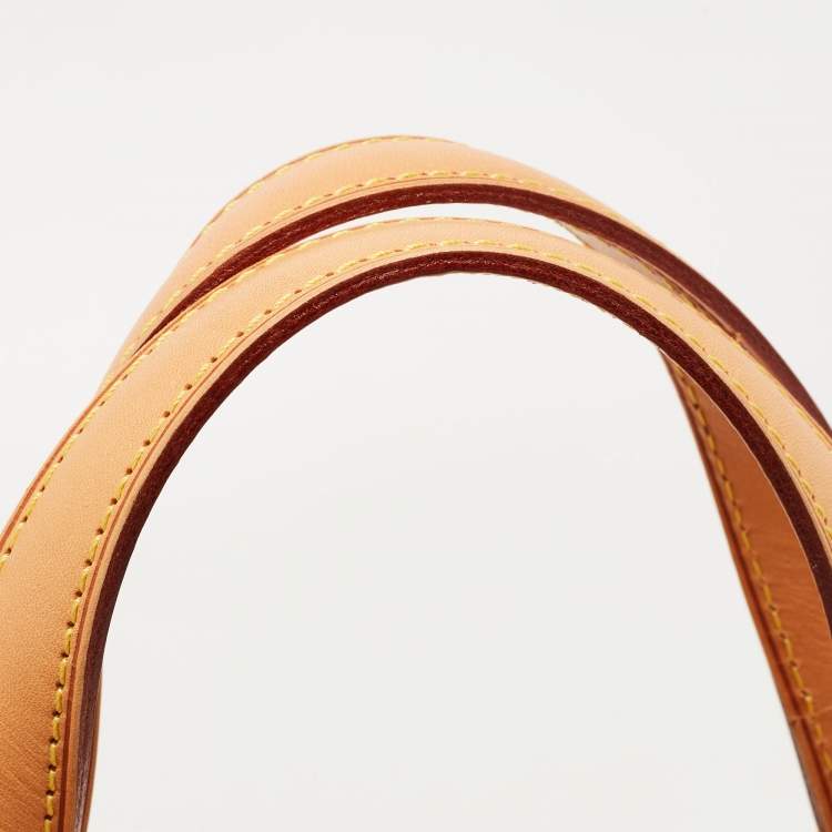 Pre Owned Louis Vuitton Blanc Corail Monogram Vernis Brea GM Bag