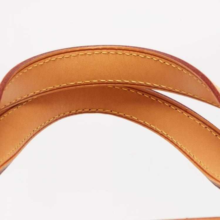 Pre Owned Louis Vuitton Blanc Corail Monogram Vernis Brea GM Bag