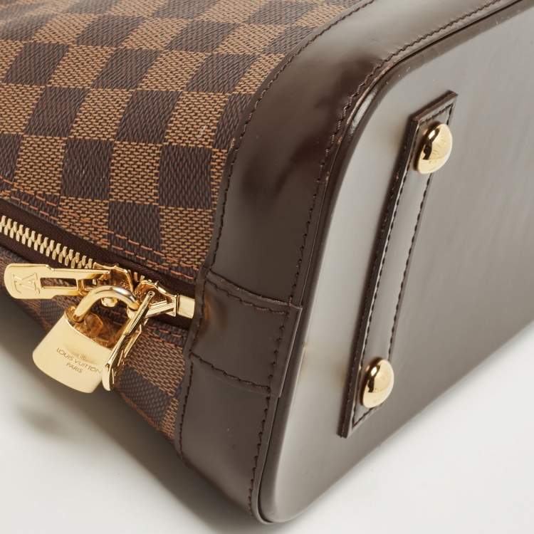 Pre Owned Louis Vuitton Damier Ebene Canvas Alma PM Bag