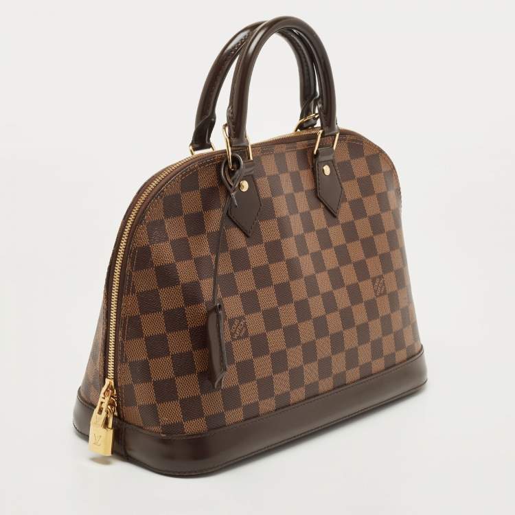 Pre Owned Louis Vuitton Damier Ebene Canvas Alma PM Bag