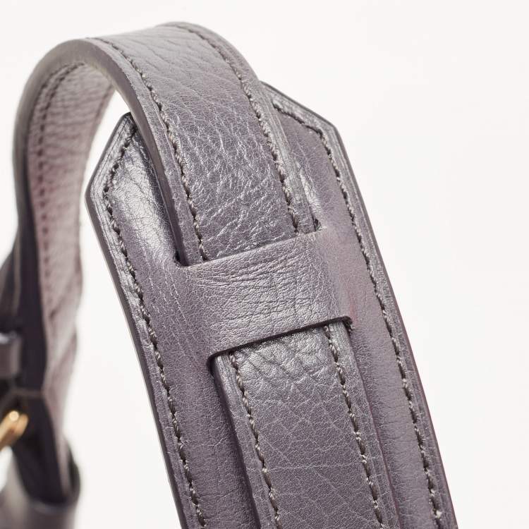 Pre Owned Louis Vuitton Gris Monogram Fabric and Leather Volupte Psyche Bag