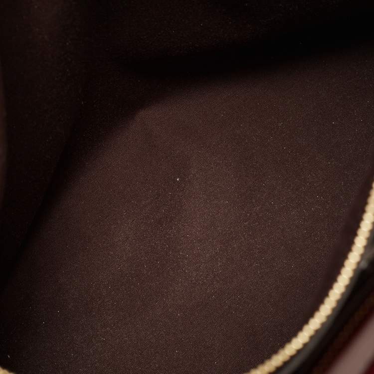 Pre Owned Louis Vuitton Amarante Monogram Vernis Melrose Avenue Bag