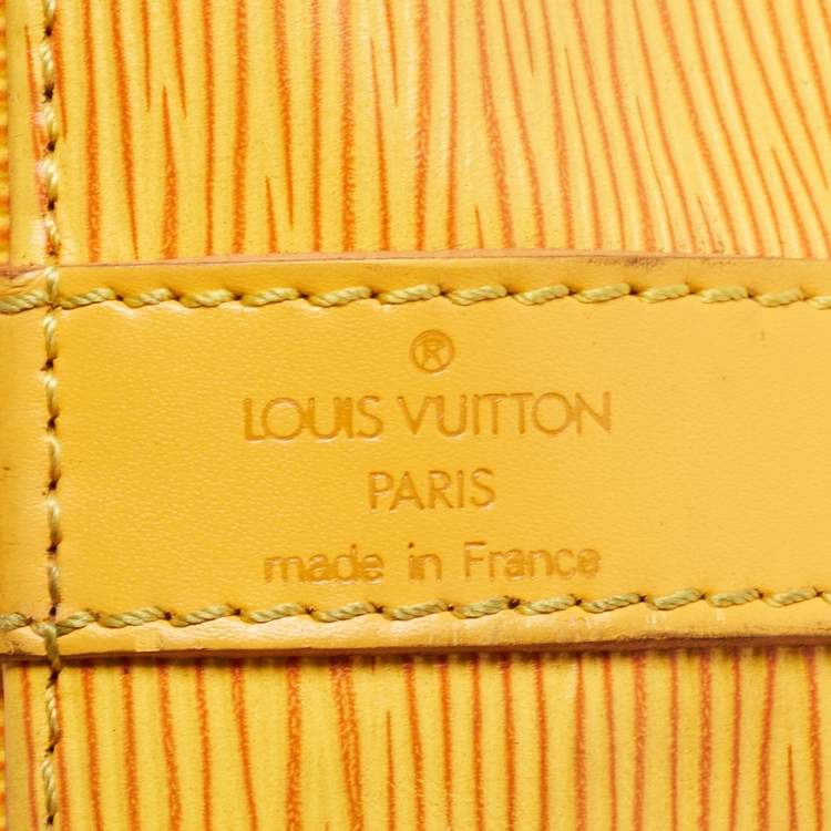 Pre Owned Louis Vuitton Tassil Yellow Epi Leather Neonoe Bag