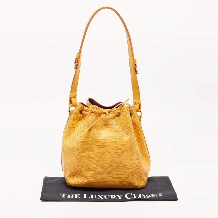 Pre Owned Louis Vuitton Tassil Yellow Epi Leather Neonoe Bag
