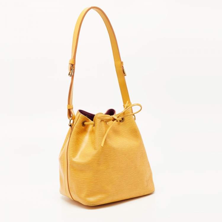 Pre Owned Louis Vuitton Tassil Yellow Epi Leather Neonoe Bag