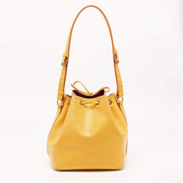 Pre Owned Louis Vuitton Tassil Yellow Epi Leather Neonoe Bag