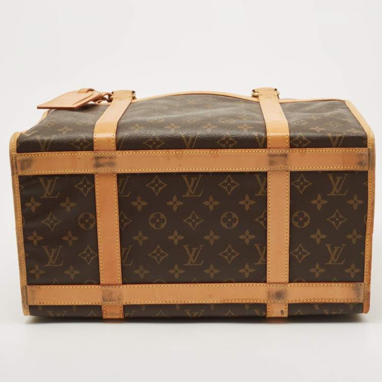Pre Owned Louis Vuitton Monogram Canvas Sac Chien 40 Dog Carrier