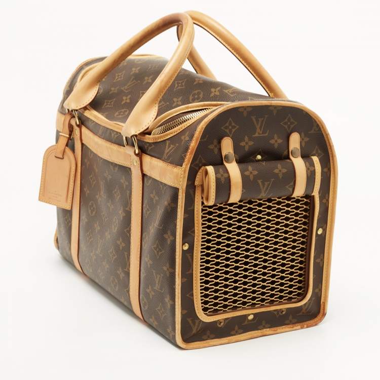 Pre Owned Louis Vuitton Monogram Canvas Sac Chien 40 Dog Carrier