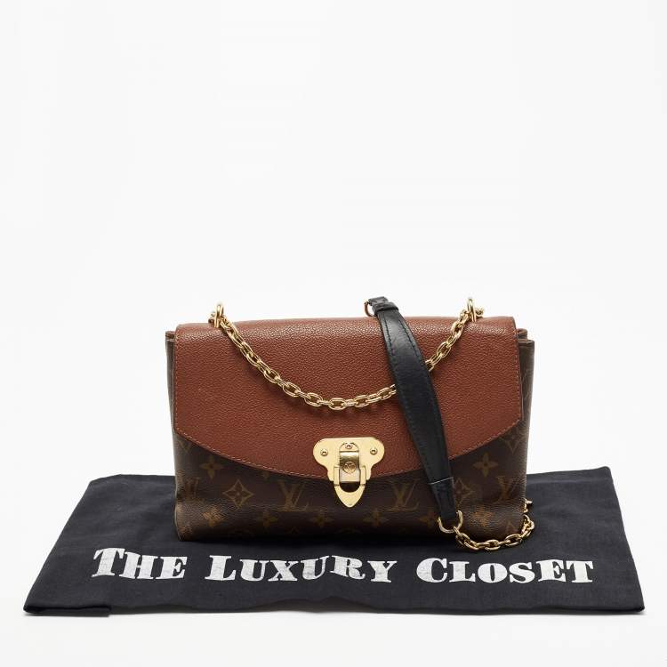 Pre Owned Louis Vuitton Caramel Monogram Canvas and Leather Saint Placide Bag