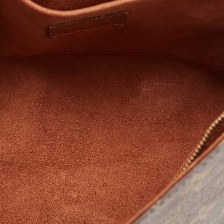 Pre Owned Louis Vuitton Caramel Monogram Canvas and Leather Saint Placide Bag
