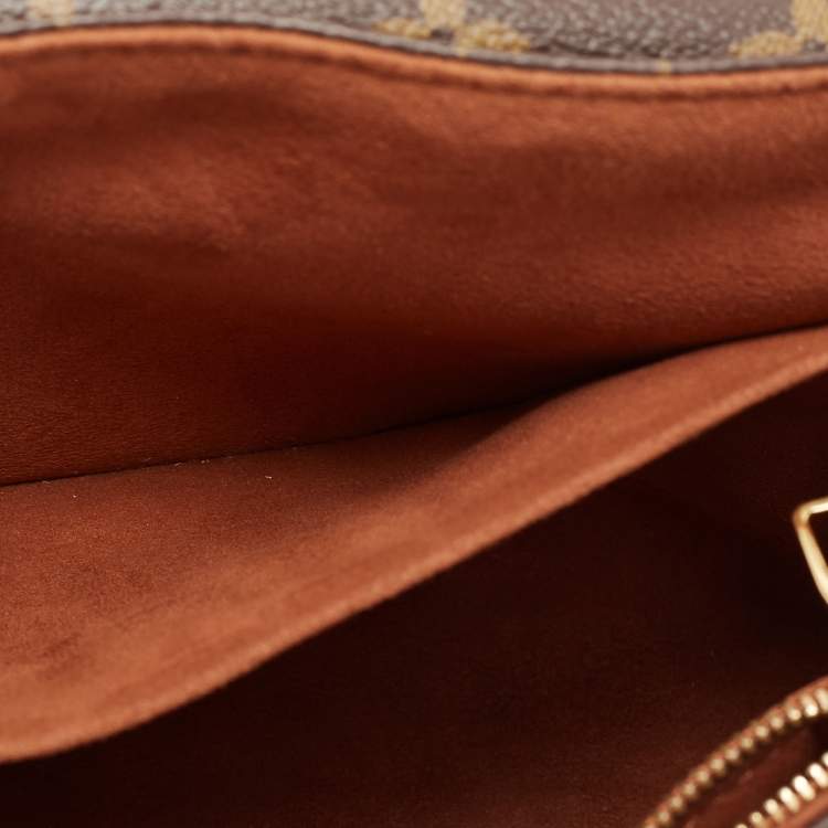 Pre Owned Louis Vuitton Caramel Monogram Canvas and Leather Saint Placide Bag