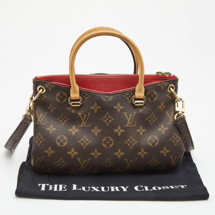 Pre Owned Louis Vuitton Cherry Monogram Canvas Pallas BB Bag