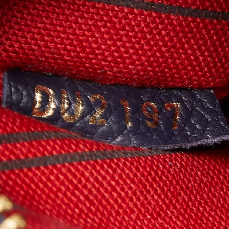 Pre Owned Louis Vuitton Blue Monogram Empriente Leather Pochette Metis Bag