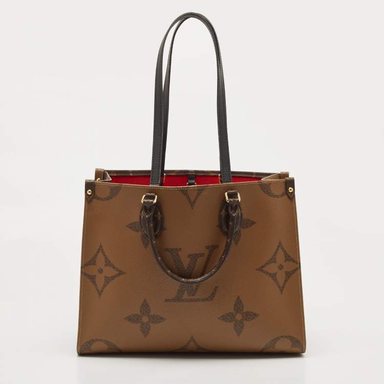 Pre Owned Louis Vuitton Reverse Monogram Canvas Giant Onthego MM Bag