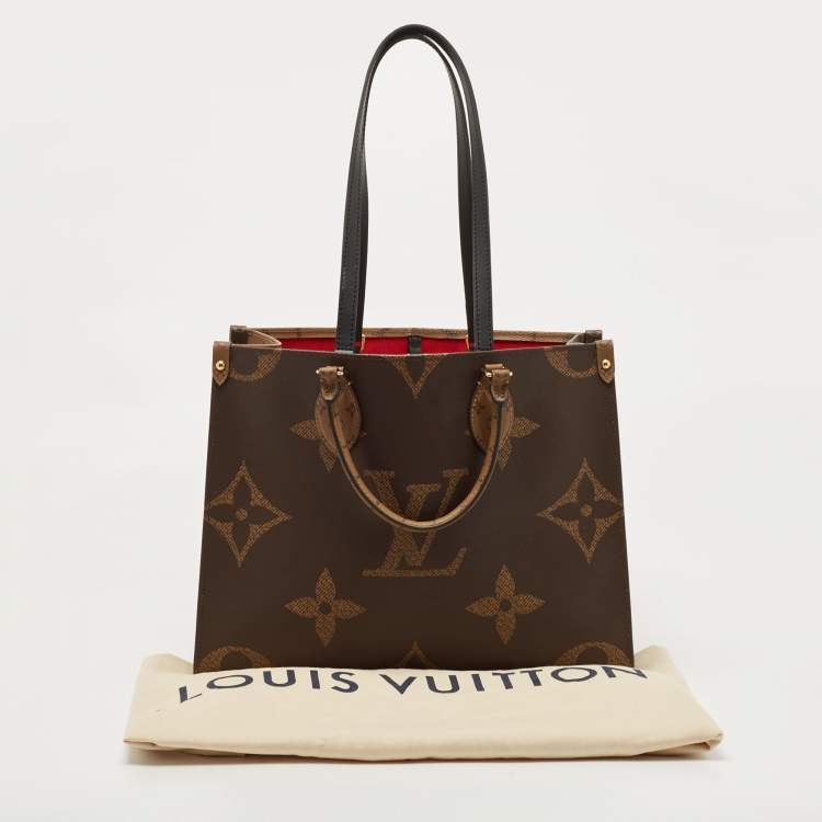Pre Owned Louis Vuitton Reverse Monogram Canvas Giant Onthego MM Bag
