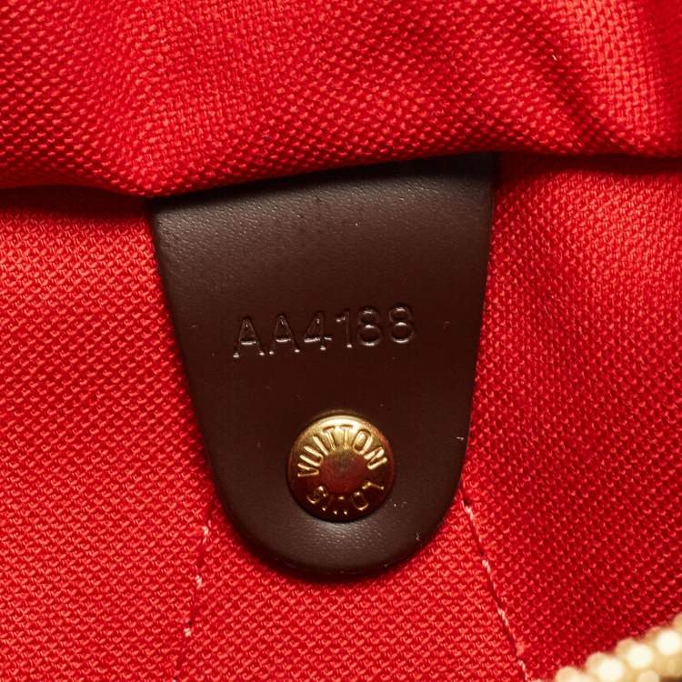 Pre Owned Louis Vuitton Damier Ebene Canvas Speedy Bandouliere 30 Bag