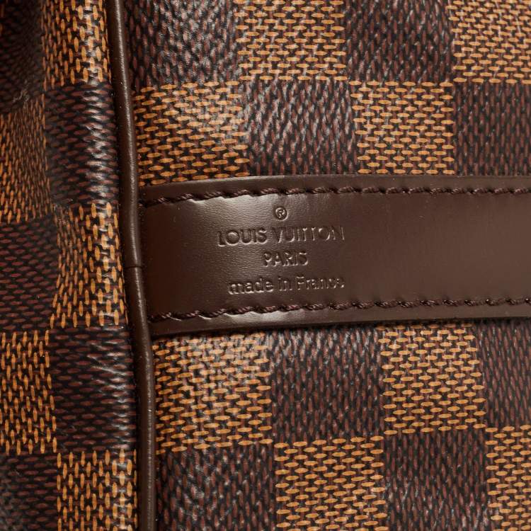 Pre Owned Louis Vuitton Damier Ebene Canvas Speedy Bandouliere 30 Bag