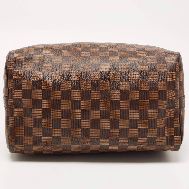 Pre Owned Louis Vuitton Damier Ebene Canvas Speedy Bandouliere 30 Bag