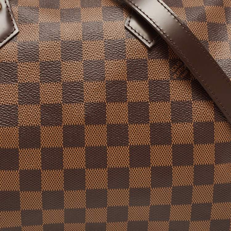 Pre Owned Louis Vuitton Damier Ebene Canvas Speedy Bandouliere 30 Bag