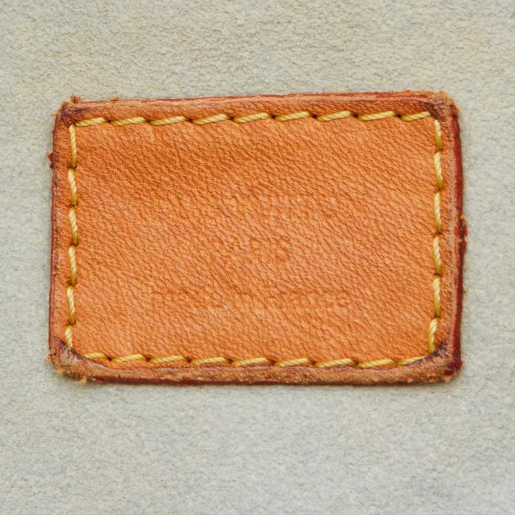 Pre Owned Louis Vuitton Blue Monogram Denim and Leather Limited Edition Sunshine Bag