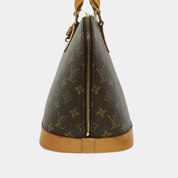 Louis Vuitton Handbag Monogram Alma Brown Canvas Women's M51130