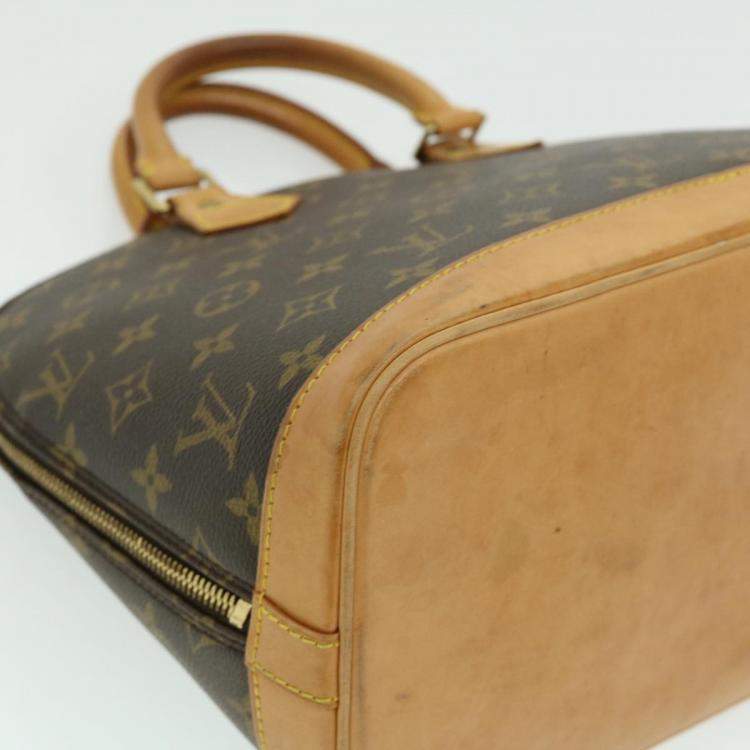 Pre Owned Louis Vuitton Monogram Alma Hand Bag M51130 LV Auth 30220