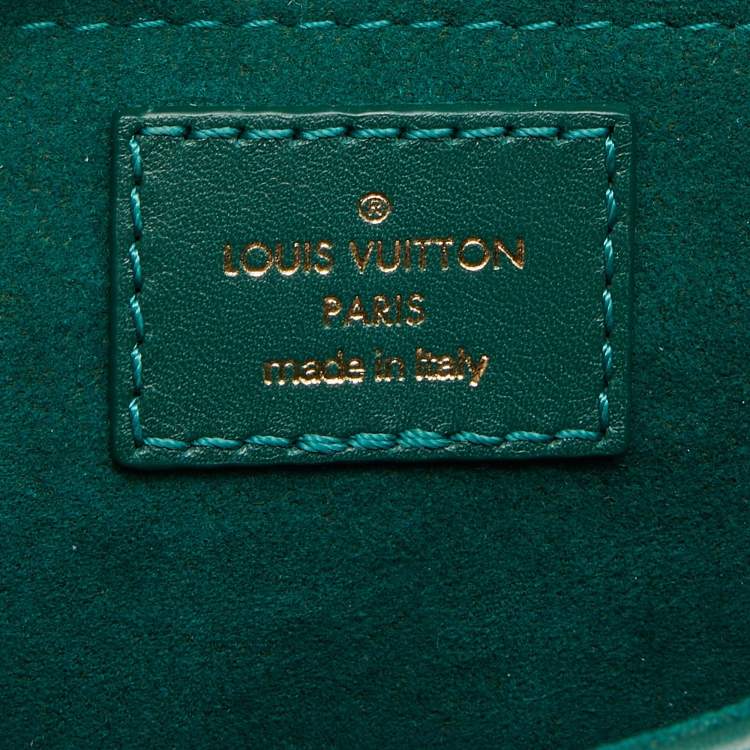 Pre Owned Louis Vuitton Green Leather New Wave Chain PM Bag
