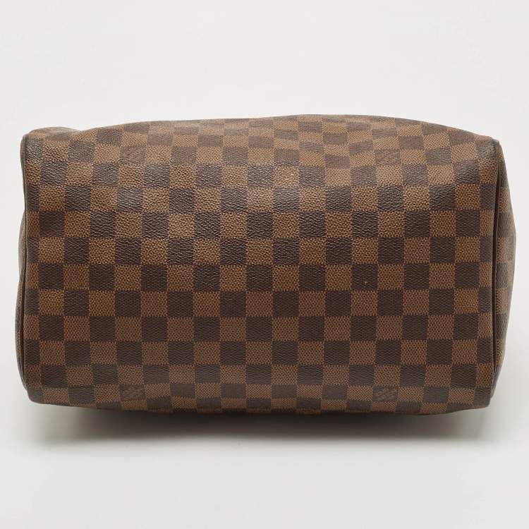 Pre Owned Louis Vuitton Damier Ebene Canvas Speedy 30 Bag