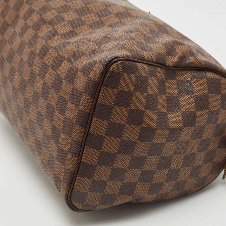 Pre Owned Louis Vuitton Damier Ebene Canvas Speedy 30 Bag