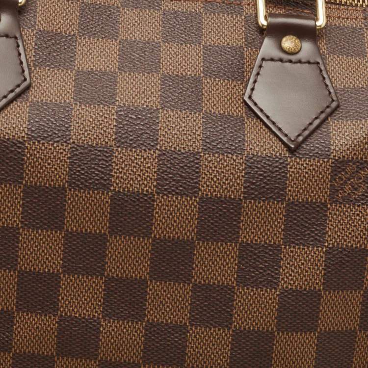 Pre Owned Louis Vuitton Damier Ebene Canvas Speedy 30 Bag