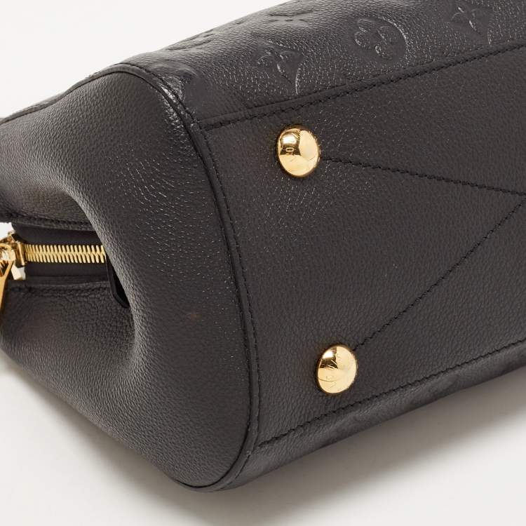 Pre Owned Louis Vuitton Black Monogram Empreinte Leather Montaigne BB Bag