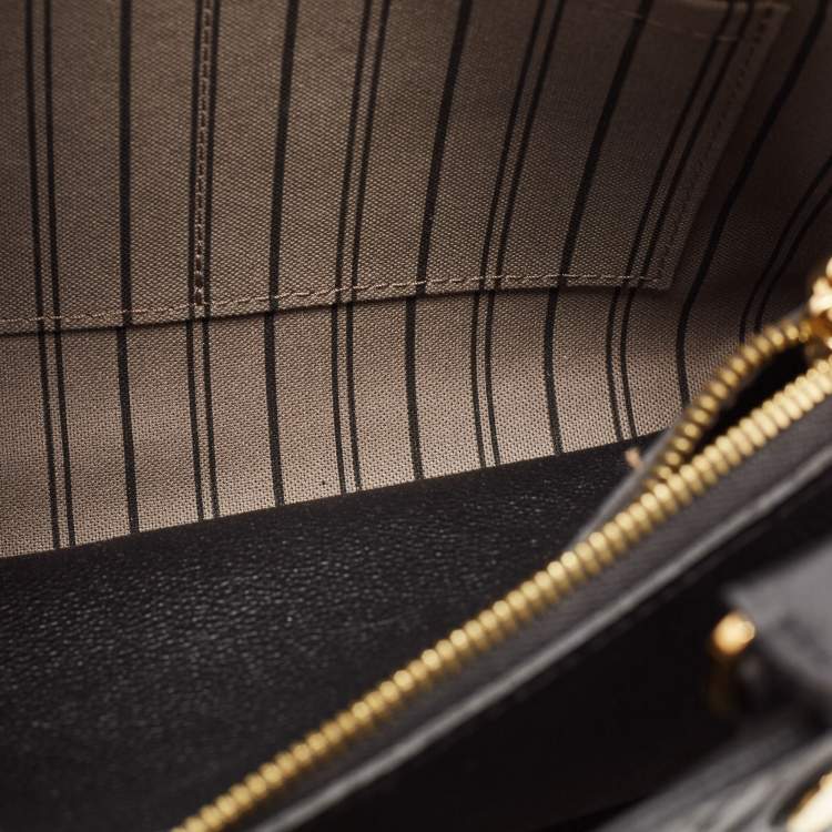 Pre Owned Louis Vuitton Black Monogram Empreinte Leather Montaigne BB Bag