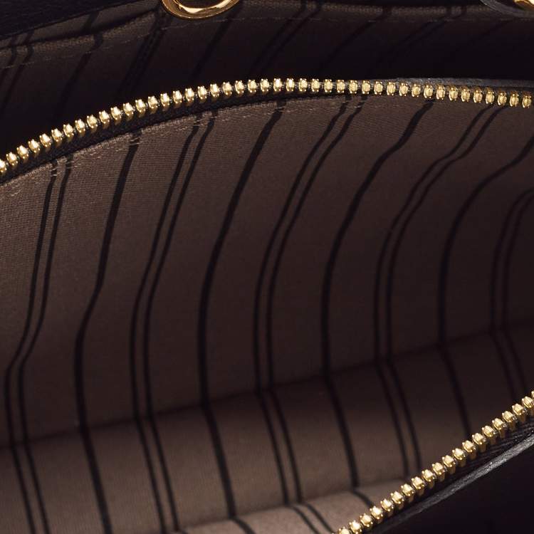Pre Owned Louis Vuitton Black Monogram Empreinte Leather Montaigne BB Bag