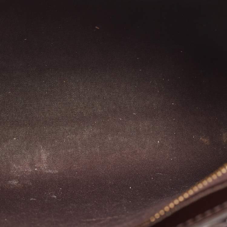 Pre Owned Louis Vuitton Amarante Monogram Vernis Brea PM NM Bag
