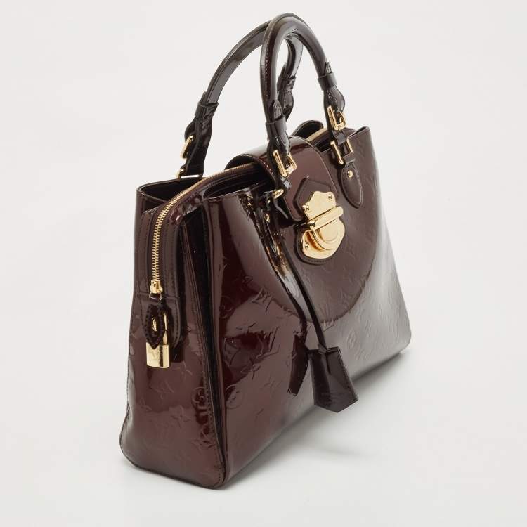 مملوكة مسبقًا Louis Vuitton Amarante Monogram Vernis Melrose Avenue Bag